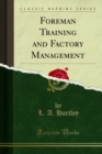 Image for Foreman Training and Factory Management