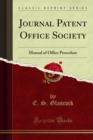 Image for Journal Patent Office Society: Manual of Office Procedure