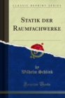 Image for Statik Der Raumfachwerke
