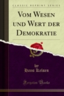 Image for Vom Wesen Und Wert Der Demokratie