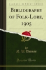 Image for Bibliography of Folk-lore, 1905