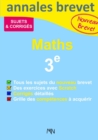 Image for Annales Maths Nouveau Brevet 3e