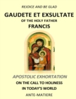Image for Rejoice and be glad : Gaudete et Exsultate - Apostolic Exhortation on the Call to Holiness in Today&#39;s World