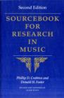 Image for Sourcebook for Research in Music
