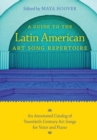 Image for A guide to the Latin American art song repertoire  : an annotated catalog of twentieth-century art songs for voice and piano