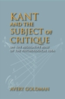 Image for Kant and the Subject of Critique