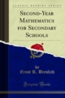 Image for Second-Year Mathematics for Secondary Schools