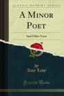Image for Minor Poet: And Other Verse