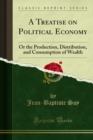 Image for Treatise On Political Economy: Or the Production, Distribution, and Consumption of Wealth