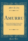 Image for Amurru: The Home of the Northern Semites, a Study Showing That the Religion and Culture of Israel Are Not of Babylonian Origin (Classic Reprint)