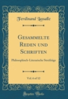 Image for Gesammelte Reden und Schriften, Vol. 6 of 12: Philosophisch-Literarische Streifzuge (Classic Reprint)