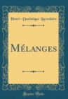 Image for Melanges (Classic Reprint)