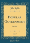 Image for Popular Government, Vol. 67: Fall 2001 (Classic Reprint)