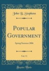 Image for Popular Government, Vol. 71: Spring/Summer 2006 (Classic Reprint)