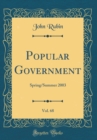 Image for Popular Government, Vol. 68: Spring/Summer 2003 (Classic Reprint)
