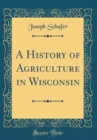 Image for A History of Agriculture in Wisconsin (Classic Reprint)