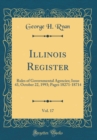 Image for Illinois Register, Vol. 17: Rules of Governmental Agencies; Issue 43, October 22, 1993; Pages 18271-18714 (Classic Reprint)