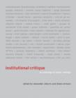 Image for Institutional critique  : an anthology of artists&#39; writings