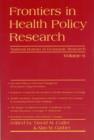 Image for Frontiers in health policy researchVol. 6