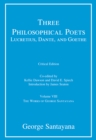 Image for Three Philosophical Poets: Lucretius, Dante, and Goethe : Volume VIII