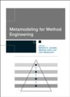 Image for Metamodeling for method engineering