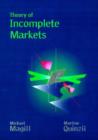 Image for Theory of Incomplete Markets