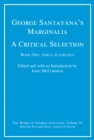 Image for George Santayana&#39;s marginalia: a critical selection