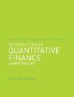 Image for Student Solutions Manual to Accompany Introduction to Quantitative Finance: A Math Tool Kit