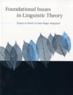 Image for Foundational Issues in Linguistic Theory