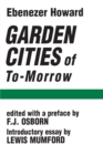 Image for Garden Cities of To-Morrow