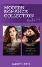 Image for Modern Romance March 2021 Books 1-4 : Bride Behind the Desert Veil (The Marchetti Dynasty) / One Hot New York Night / Cinderella in the Boss&#39;s Palazzo / The Greek Wedding She Never Had