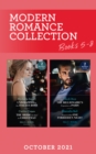 Image for Modern Romance October 2021 Books 5-8 : Unwrapped by Her Italian Boss (Christmas with a Billionaire) / The Bride He Stole for Christmas / The Billionaire&#39;s Proposition in Paris / Pregnant After One Fo