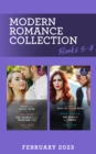 Image for Modern Romance February 2023 Books 5-8 : A Convenient Ring to Claim Her (Four Weddings and a Baby) / The Boss&#39;s Stolen Bride / Wed for Their Royal Heir / The Nights She Spent with the CEO