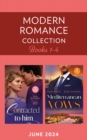 Image for Modern Romance June 2024 Books 1-4 : Royally Promoted / Signed, Sealed, Married / Greek&#39;s Temporary &#39;I Do&#39; / Spanish Marriage Solution