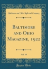 Image for Baltimore and Ohio Magazine, 1922, Vol. 10 (Classic Reprint)