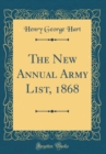 Image for The New Annual Army List, 1868 (Classic Reprint)