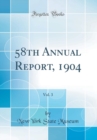 Image for 58th Annual Report, 1904, Vol. 3 (Classic Reprint)
