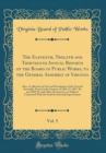 Image for The Eleventh, Twelfth and Thirteenth Annual Reports of the Board of Public Works, to the General Assembly of Virginia, Vol. 5: Also, a Collection of Acts and Resolutions of the General Assembly, Passe