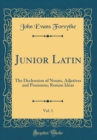 Image for Junior Latin, Vol. 1: The Declension of Nouns, Adjetives and Pronouns; Roman Ideas (Classic Reprint)