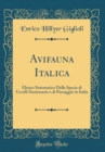 Image for Avifauna Italica: Elenco Sistematico Delle Specie di Uccelli Stazionarie o di Passaggio in Italia (Classic Reprint)
