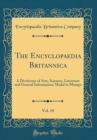Image for The Encyclopaedia Britannica, Vol. 18: A Dictionary of Arts, Sciences, Literature and General Information; Medal to Mumps (Classic Reprint)