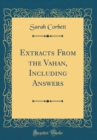 Image for Extracts From the Vahan, Including Answers (Classic Reprint)