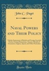 Image for Naval Powers and Their Policy: Tabular Statements of British and Foreign Ironclad Navies; Giving Dimensions, Armour, Details of Armament, Engines, Speed, and Other Particulars (Classic Reprint)