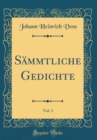 Image for Sammtliche Gedichte, Vol. 3 (Classic Reprint)