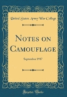 Image for Notes on Camouflage: September 1917 (Classic Reprint)
