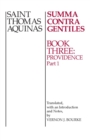 Image for Summa Contra Gentiles : Book 3: Providence, Part I