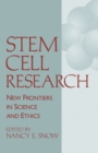 Image for Stem Cell Research : New Frontiers in Science and Ethics