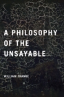 Image for A philosophy of the unsayable