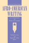Image for Afro-American Writing : An Anthology of Prose and Poetry