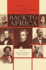 Image for Back to Africa : Benjamin Coates and the Colonization Movement in America, 1848-1880